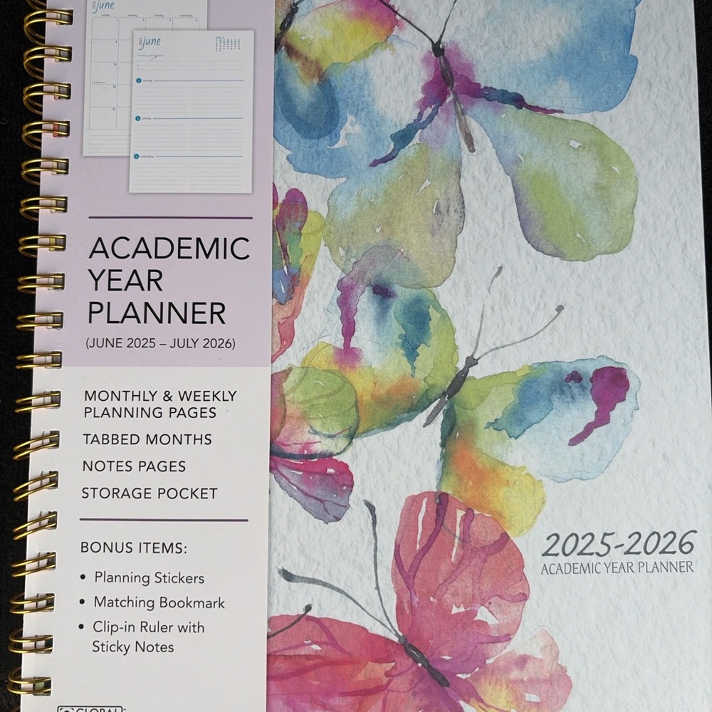 2025–2026 Academic Year Planner | Monthly & Weekly | June 2025–July 2026